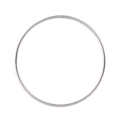 Metal ring ø7 cm farve sølv